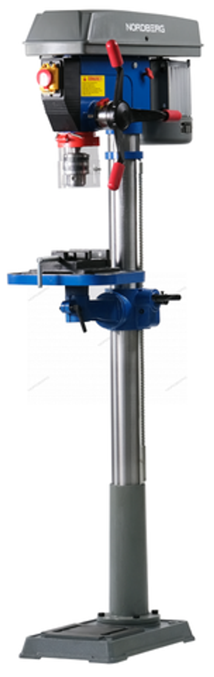 Цена на NORDBERG (ND25120) Станок сверлильный (900Вт, 20мм, макс расст до стола 685мм, 12 скоростей, тиски)