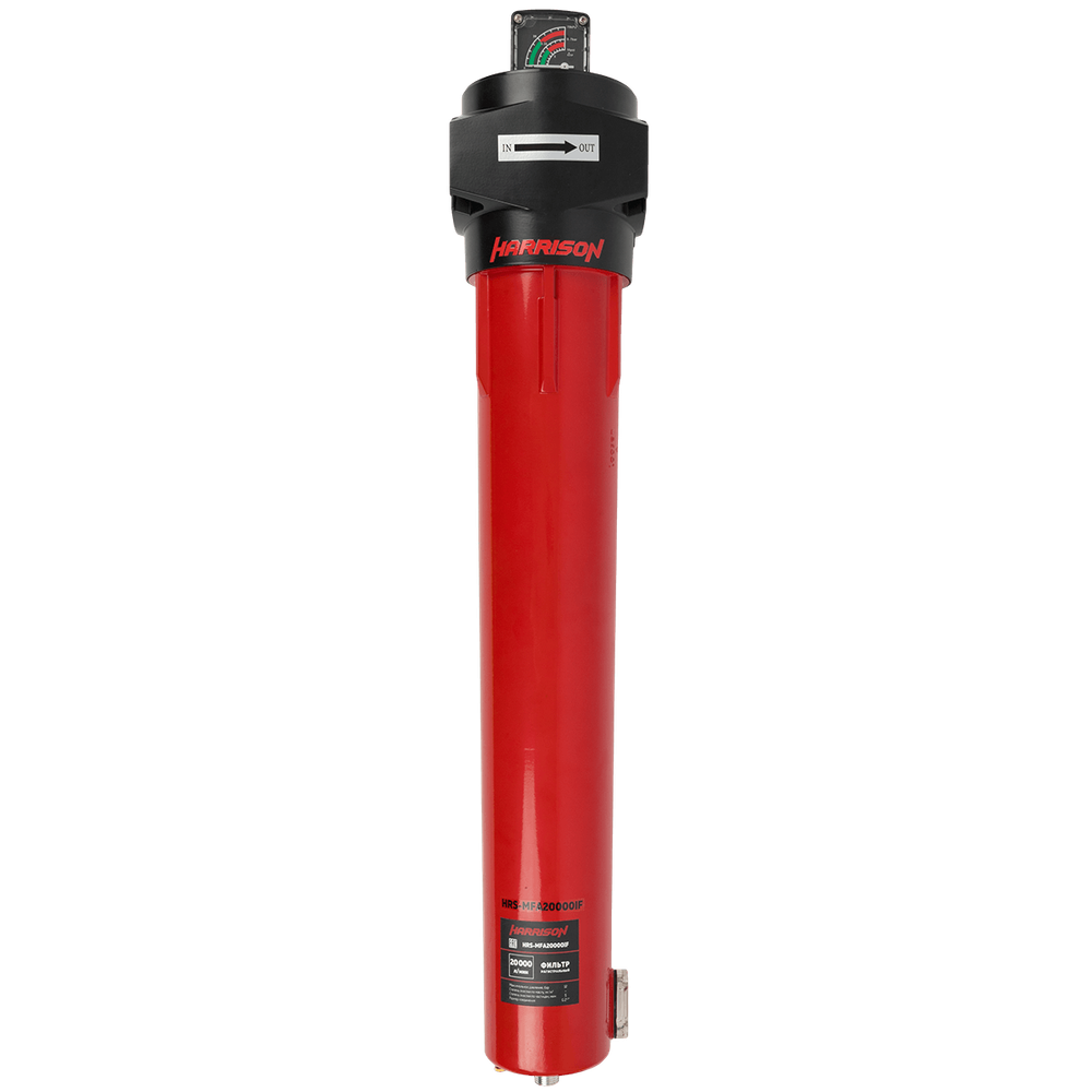 HRS-MFA20000IF Фильтр магистральный 5 мкм с дифференциальным манометром, 20000 л/мин, 12 бар, G 2 1/2"