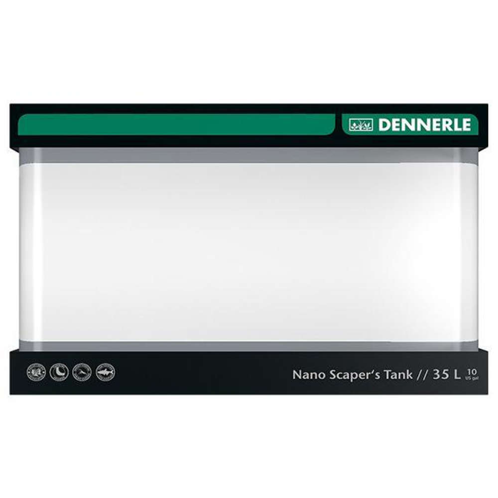 Dennerle Nano Scaper's Tank Basic 35 - Панорамный нано-аквариум для акваскейпинга с базовым комплект