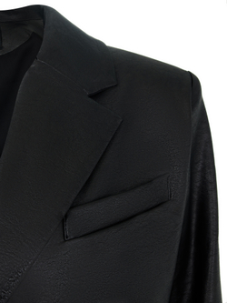 Жакет укороченный из премиальной экокожи