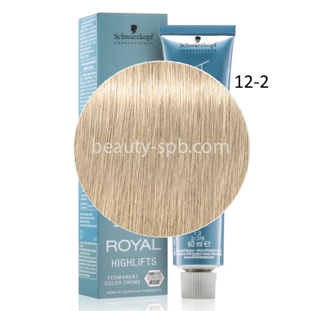 Schwarzkopf Professional Highlifts краска для волос Игора цвет 12-2 Специальный блондин пепельный 60мл