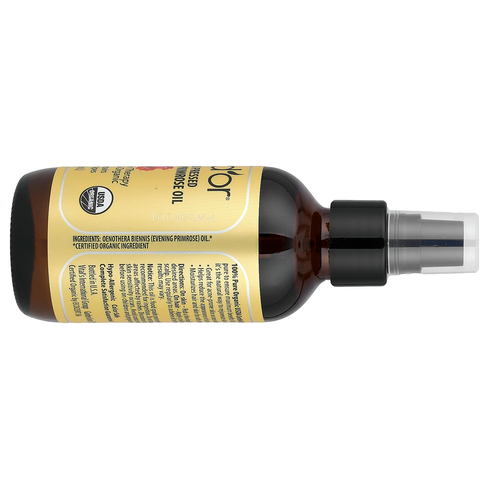 Pura D'or, Органическое масло примулы вечерней, 118 мл (4 жидк. унц.)