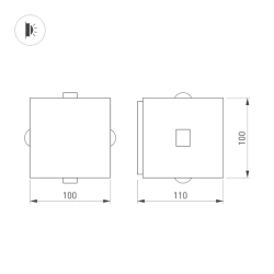 Светильник LGD-VERSATI-4x3W Warm3000 (Серый, 4x3 deg, 230V) (Arlight, IP65 Металл, 3 года) 060650