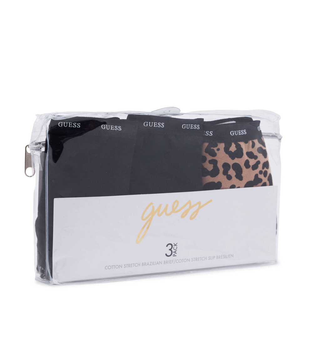 Трусики-бразилианки 3 шт. Guess Underwear - черный(O4GG24 K6YW1)