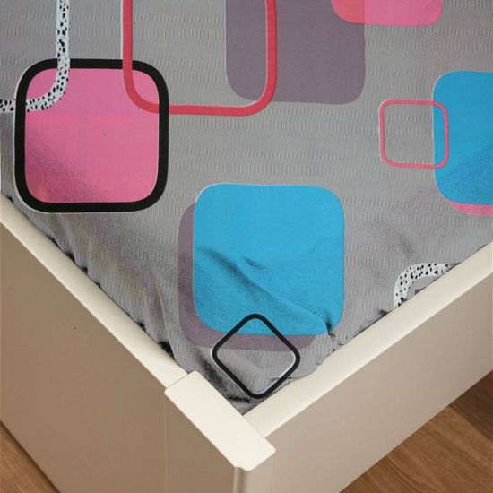 КПБ  Назира, Евро, 70х70, простыня 200х200х30 . DOMTEKC