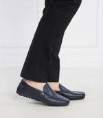 Кожаные мокасины noel BOSS BLACK - темно-синий(50517134)