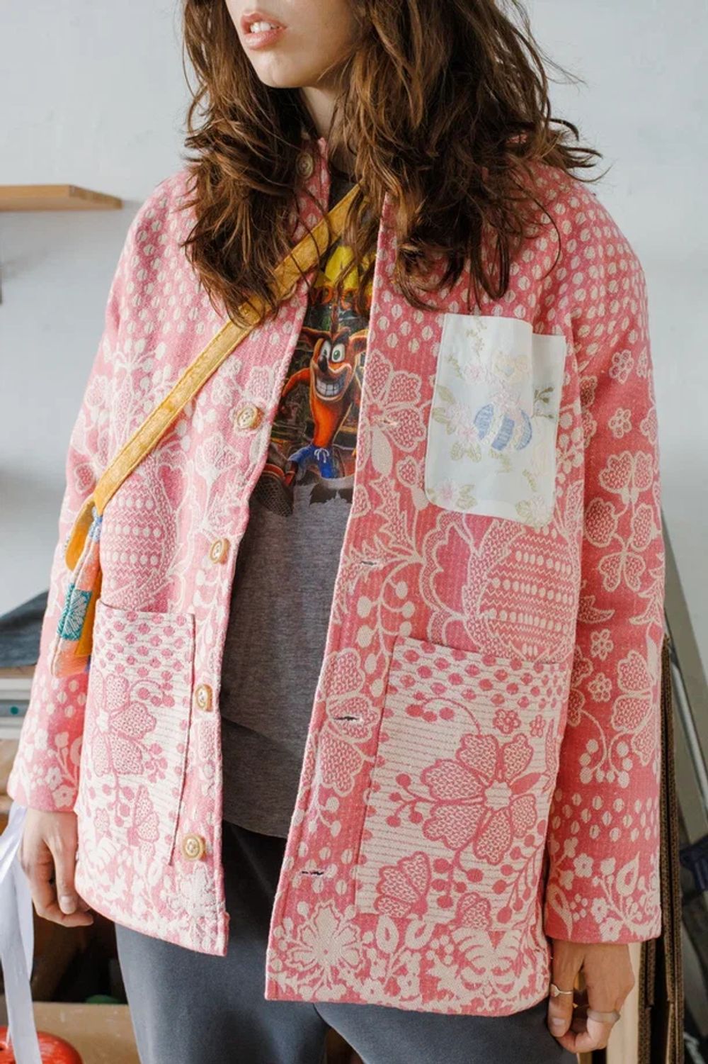 Куртка Soeurs пасхальная розовая