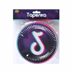 Тарелка бум Блогер Party 17см 6шт