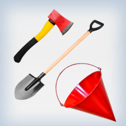 Комплект для пожарного щита