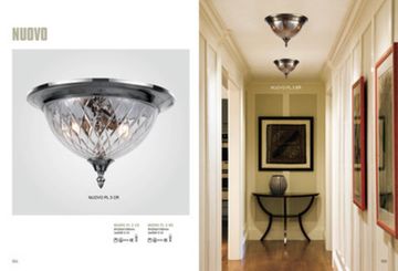 Потолочный светильник Nuovo PL3 Chrome Crystal Lux