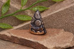 Бусина для темляка Пицца (биметалл) от мастерской Братьев Пешковых