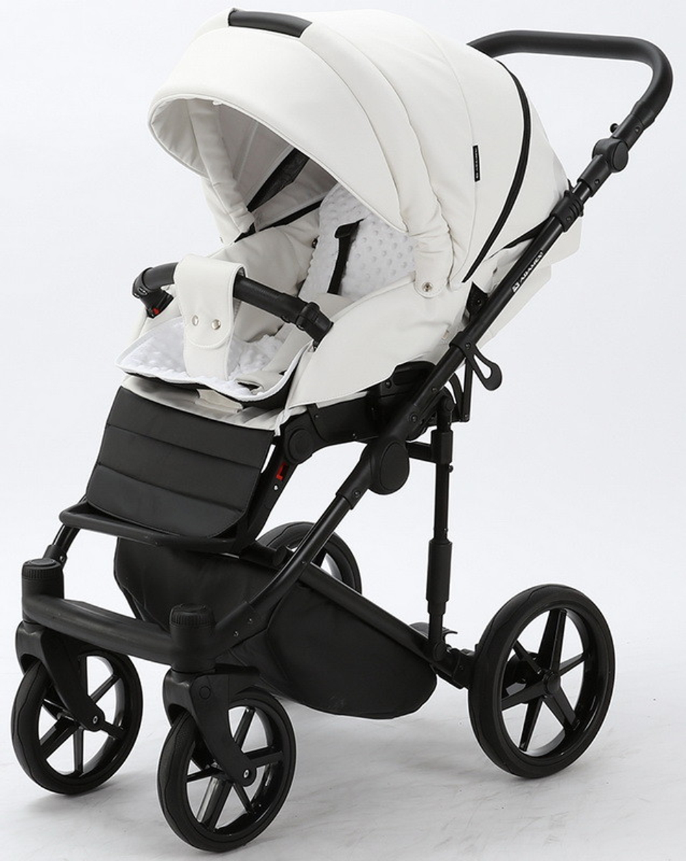 Детская коляска Adamex Zico Deluxe 2 в 1 Z-SA01 БЕЛ.КОЖА