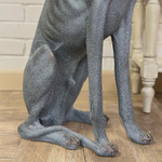 Статуя собаки "Борзая" (левая) 46x22x77см Полистоун