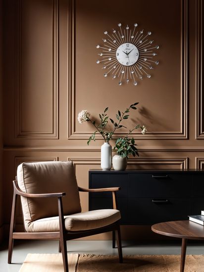 Настенные часы "Silver rain"