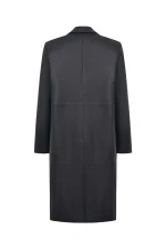 Плащ из натуральной кожи, Черный