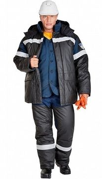 Костюм зимний "Баррель плюс" полукомбинезон (т.синий)