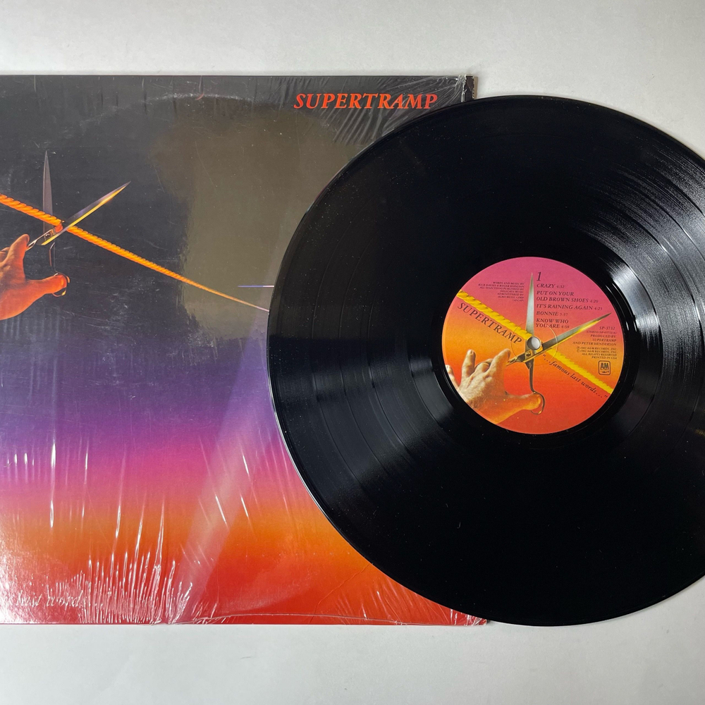 Винтажная виниловая пластинка LP Supertramp Famous Last Words (США 1982) Put On Your Old Brown Shoes