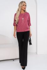 Блуза Сабина (малиновый мусс) Б11-459/8 Nikol (Акция)