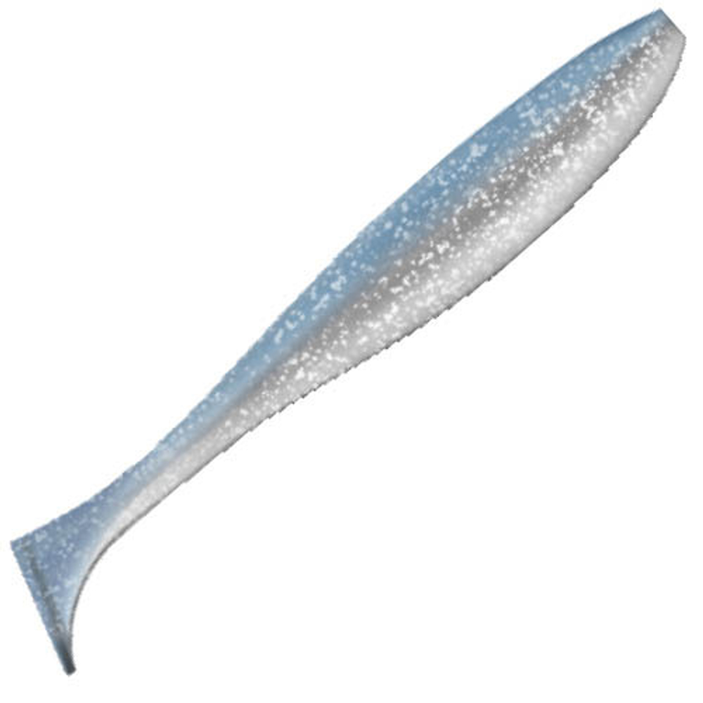 Приманка ZUB-IZI 125мм(4,8")-5шт, (Цвет 406) голубой верх - перламутр низ