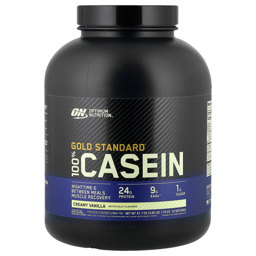 Optimum Nutrition, Gold Standard® 100% казеин, со вкусом ванили, 1,75 кг (3,85 фунта)