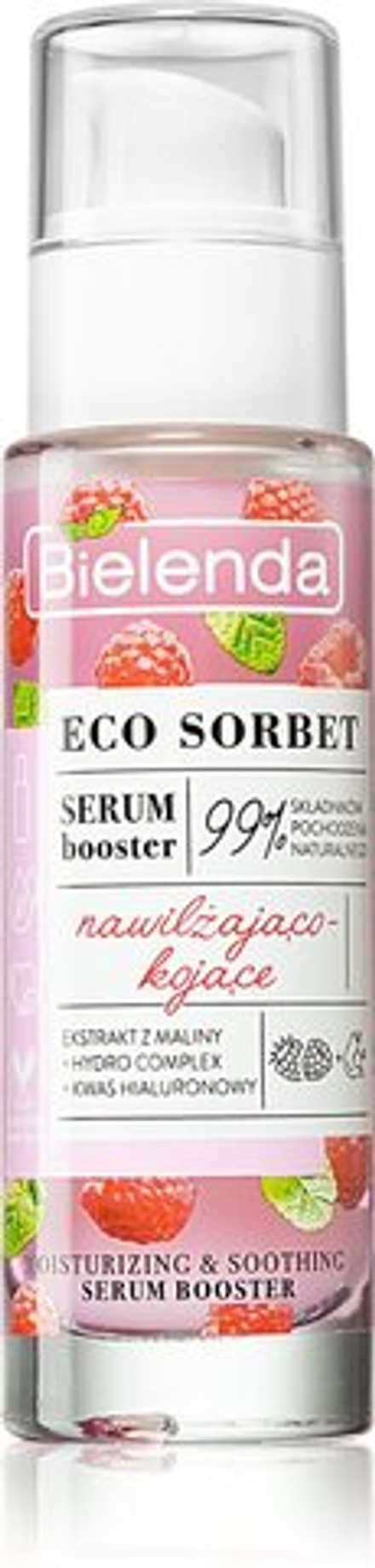 Bielenda Eco Sorbet Raspberry - увлажняющая и успокаивающая сыворотка /   30  ml  / GTIN 5902169042745