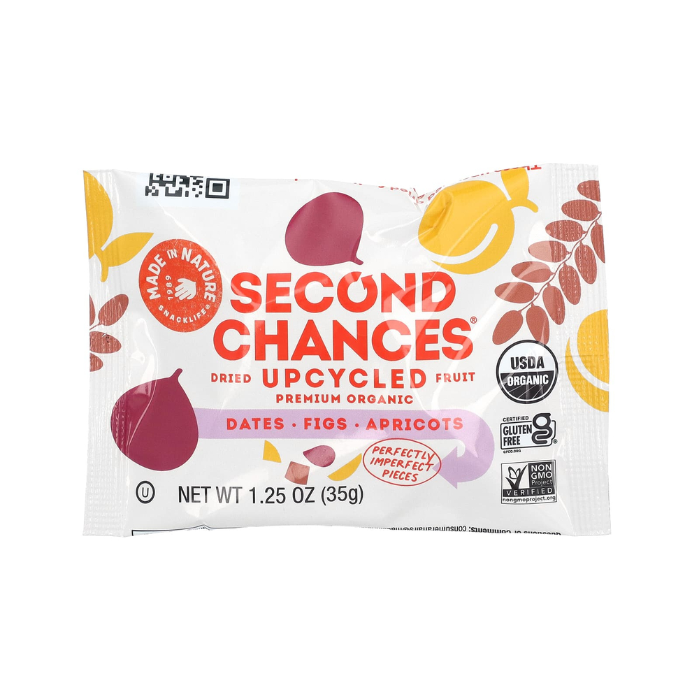 Made in Nature, Second Chances, органические сушеные фрукты, переработанные, финики, инжир и абрикосы, 6 порционных упаковок по 35 г (1,25 унции)