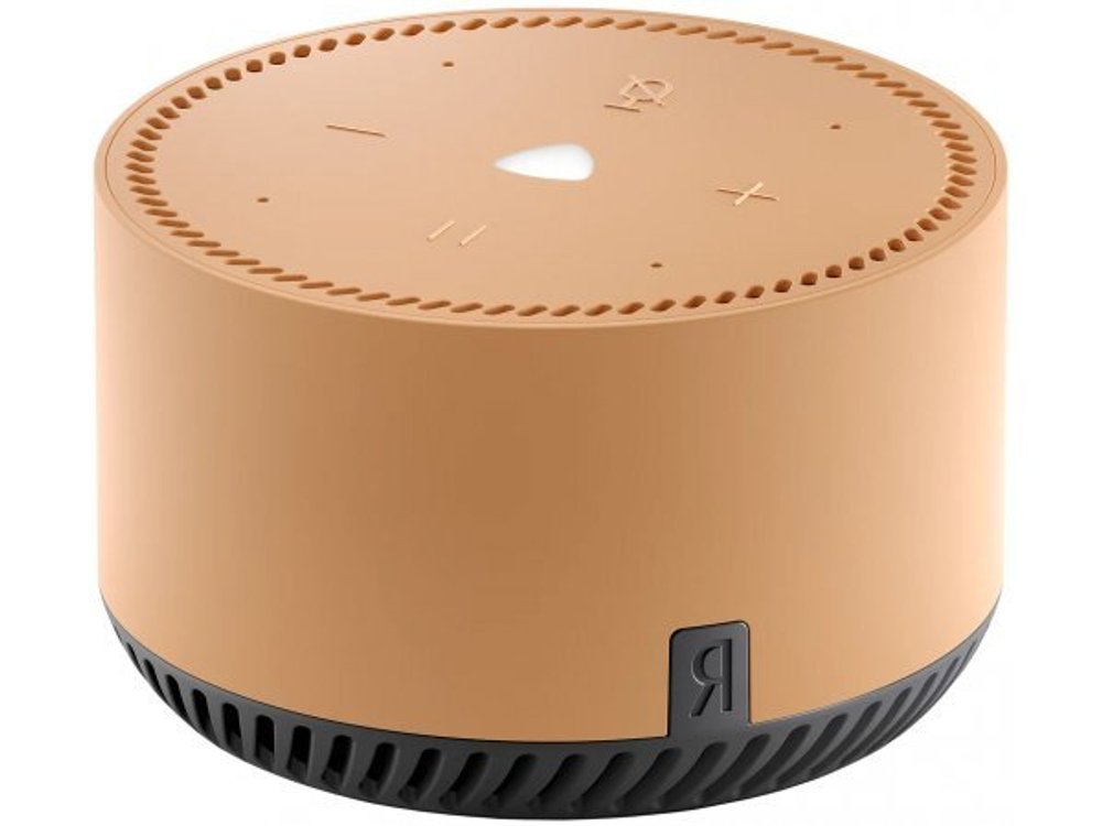 Умная колонка ЯНДЕКС Станция Лайт 5Вт, с голосовым помощником Алиса, бежевый