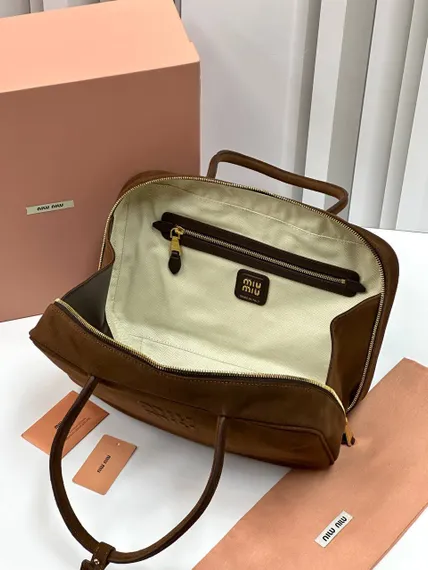 Сумка MIU MIU замшевая, коричневый