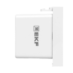 Розетка USB A+C, 2,1А, 2 гнезда, без индикатора, белая EKF