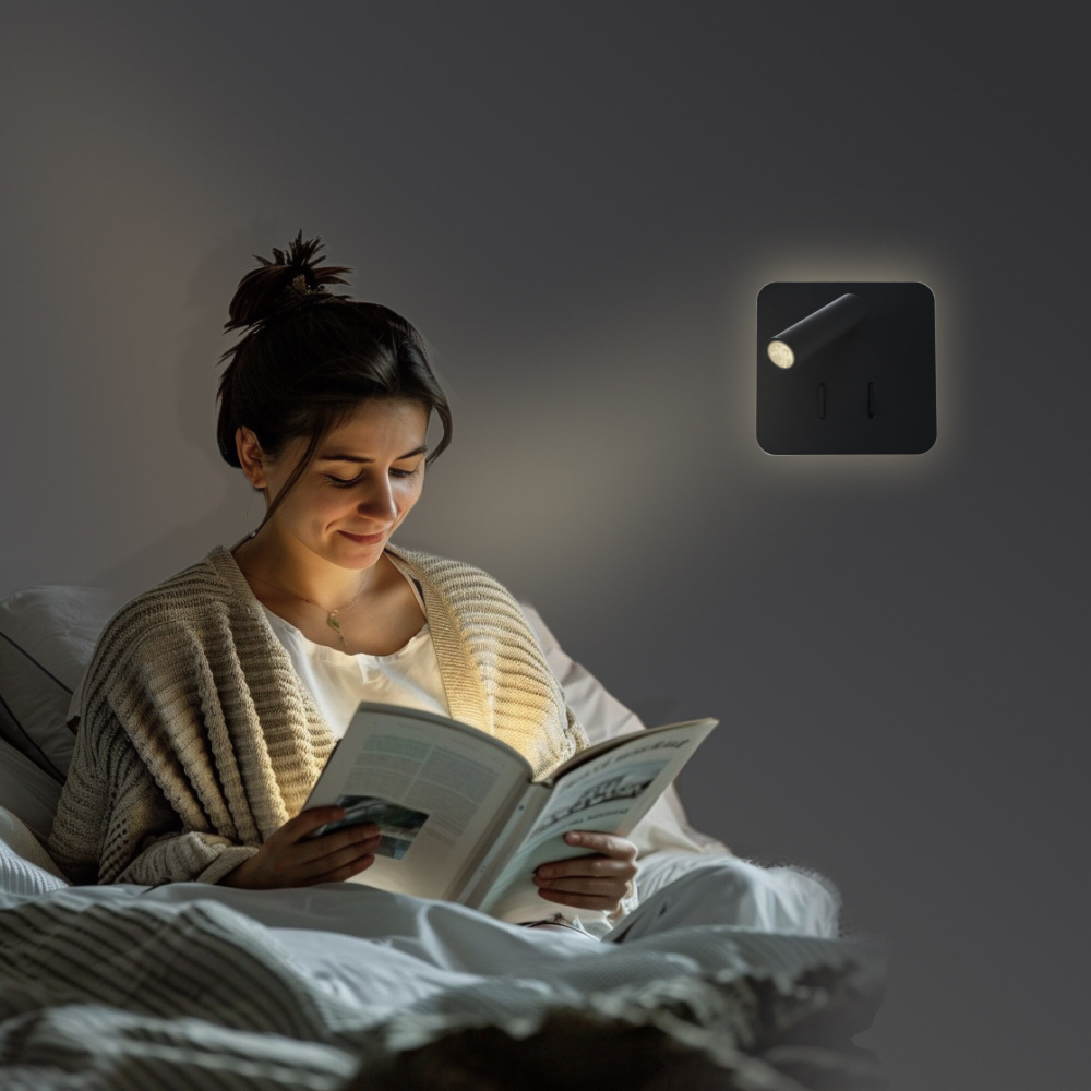 Citilux Декарт CL704421 LED Бра с выключателем Чёрное