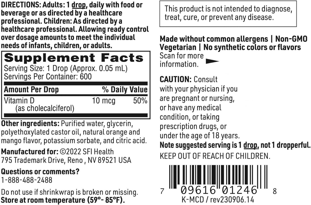 SFI/Klaire Labs - Micellized Vitamin D 30 ml