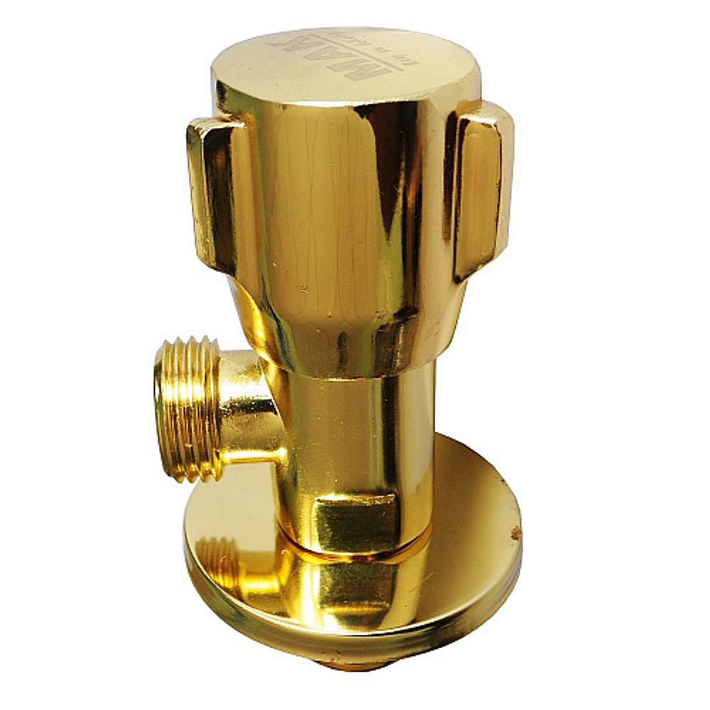 Кран угловой 1/2"*1/2" ЗОЛОТО 118