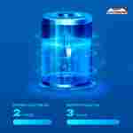 Умный робот-пылесос «Shark» для очистки дна и стен бассейна до 200 м²