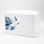 Урна для праха "Реквием L" с печатью Лебеди