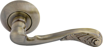 МН-08 Ручка дверная "Антик" AB  (бронза) 1/20 "Morelli"