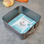 Форма для выпечки 18*6,5см разъемная (квадрат), цвет серый