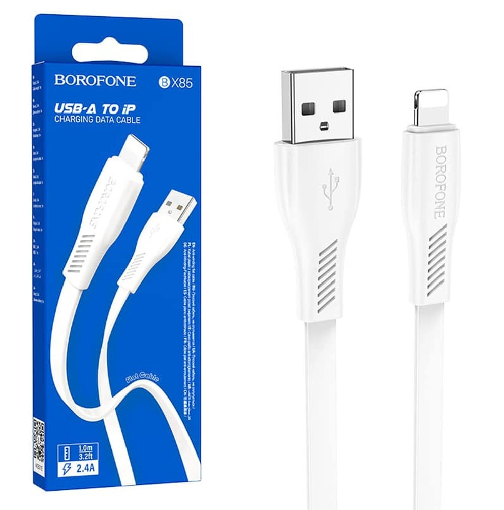 Кабель USB - Lightning BOROFONE BX85 (белый) 1м