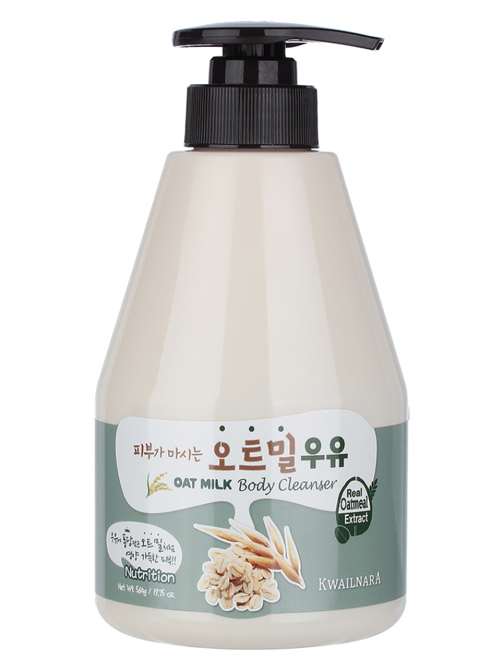 Гель для душа с экстрактом овсяного молока Welcos Kwailnara Oat Mik Body Cleanser, 560 мл