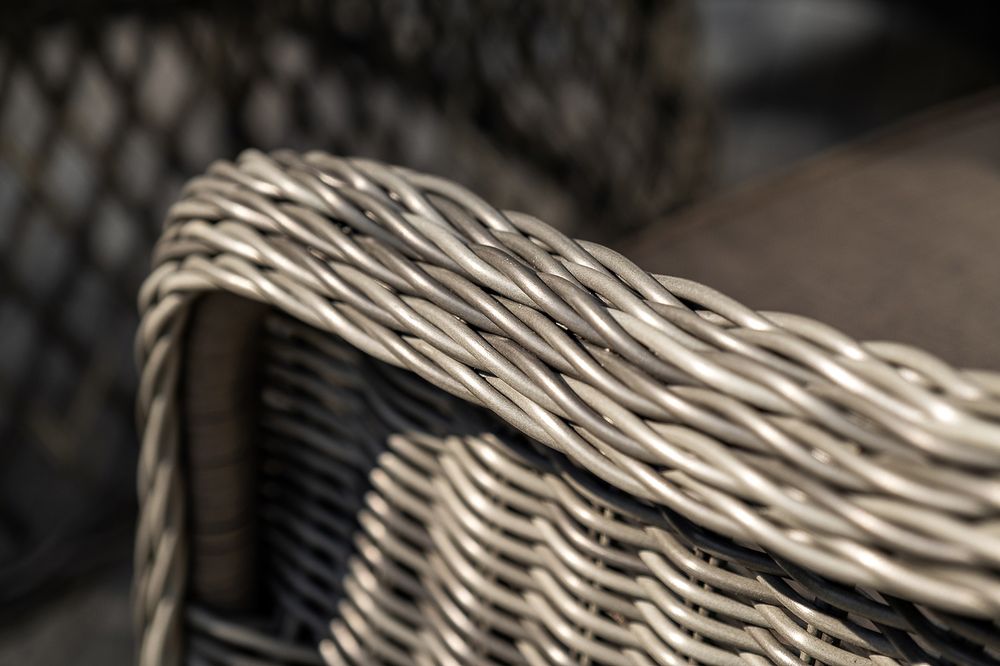 "Равенна" обеденная группа плетеная, цвет графит