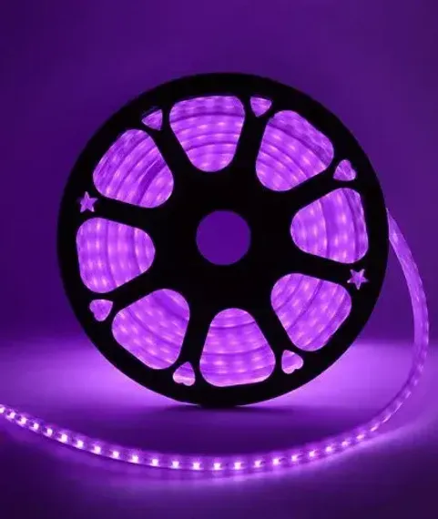 Неон торцевой 14*10 мм., 220V, пурпурные LED лампы 100 шт на 1 м, бухта 50 м, Beauty Led (LCT-2PU)