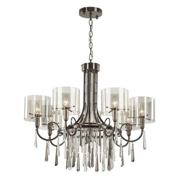 Люстра подвесная 4890/7 черный хром Nicole Odeon Light Exclusive