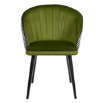 Стул Paola зеленый с жаккардом