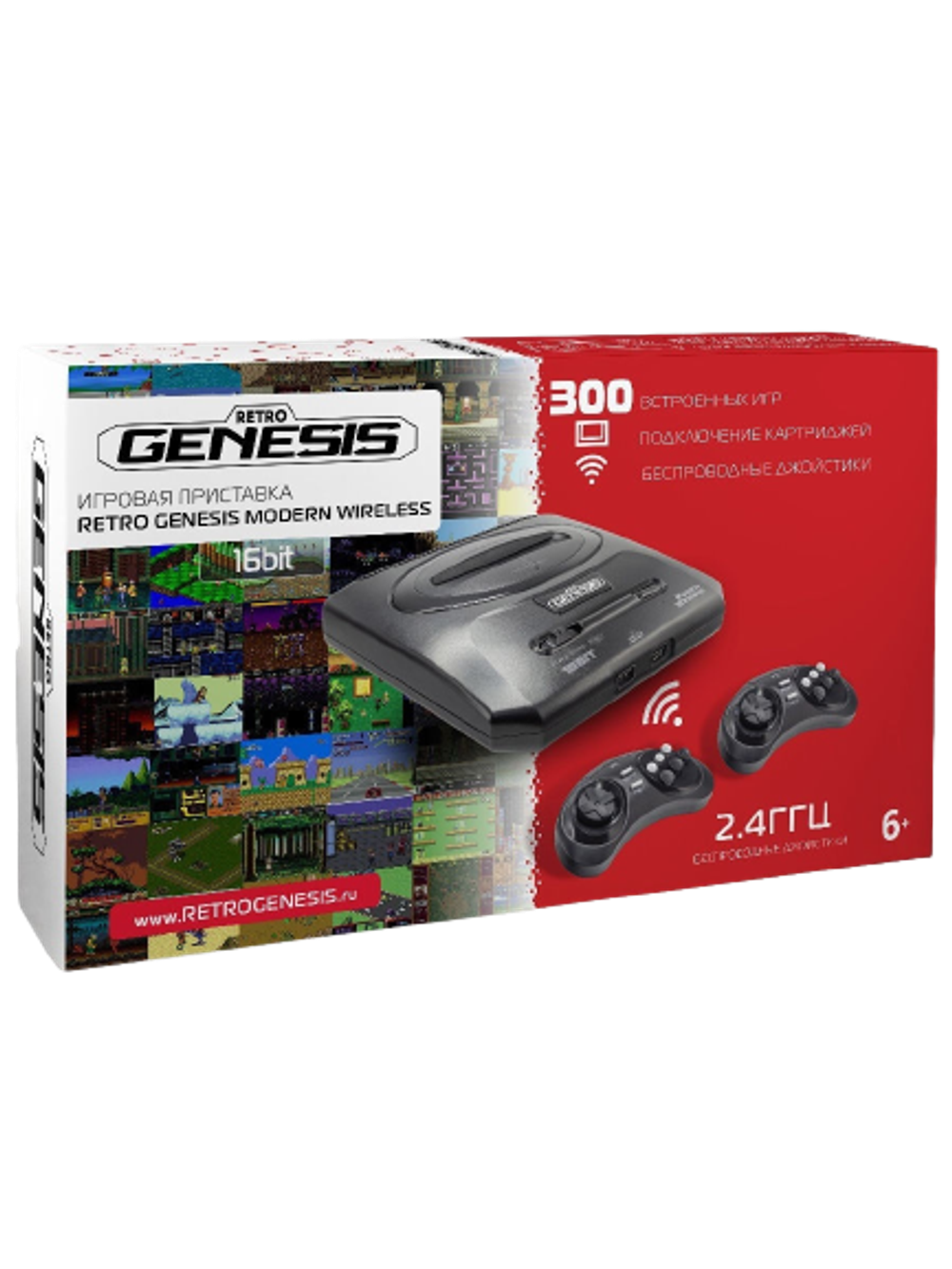 SEGA Retro Genesis Modern + 300 игр + 2 джойстика (модель: ZD-04a, Серия: ZD-00)