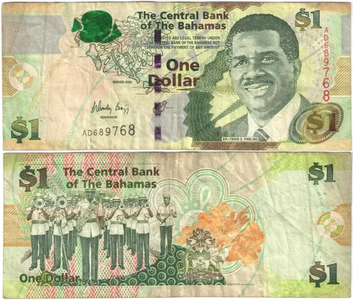1 доллар 2008 Багамские острова
