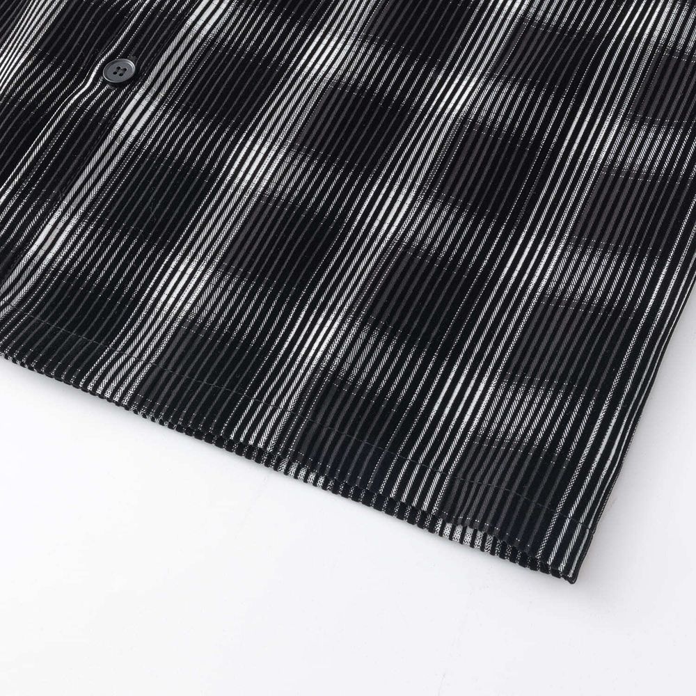 Рубашка YMKASHIX Velvet Tartan черная / белая