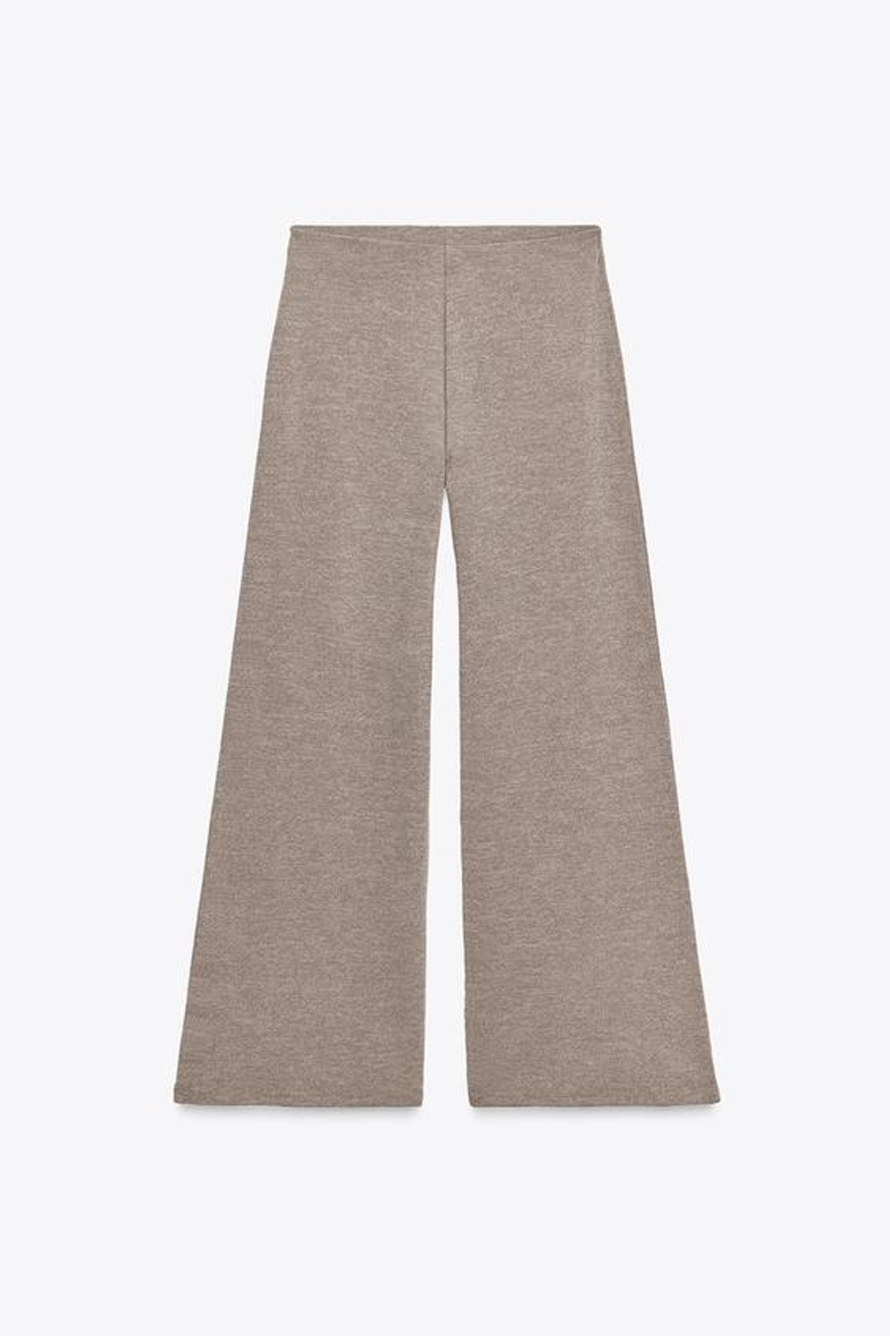 ZARA БАЗОВЫЕ БРЮКИ ПИКЕ, СВЕТЛО-КОРИЧНЕВЫЙ