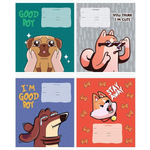 Тетрадь школьная А5 12л клетка "Good boy" (MESHU )