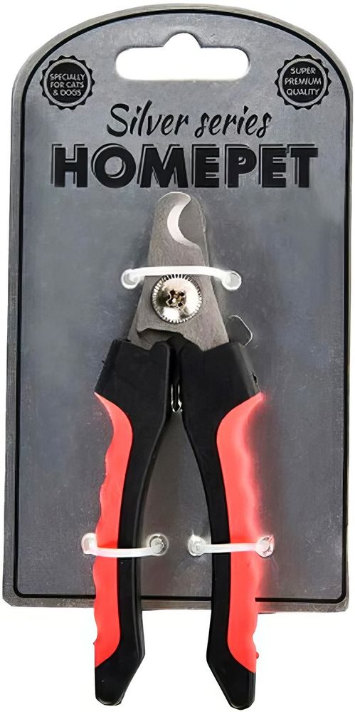 Когтерез-секатор для животных, размер S, 12.5х4 см Homepet Silver Series