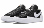 Кроссовки Sacai X Nike Blazer Low Black Patent Leather