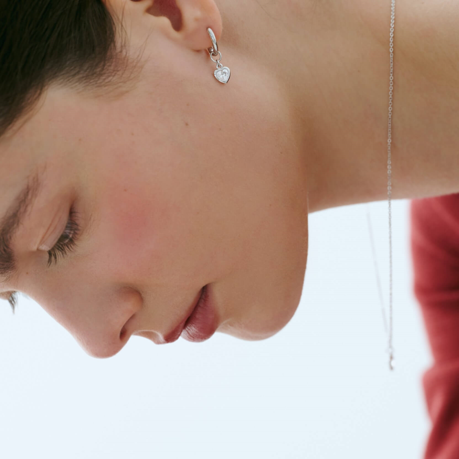 Серьги Trembling Heart Earrings - White